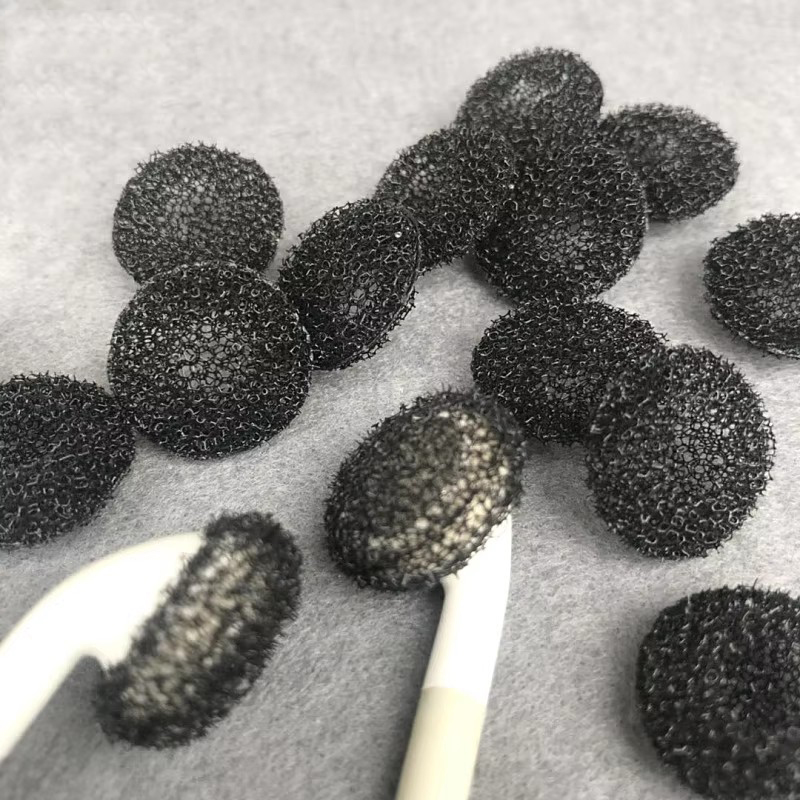 Earphone Foam Tip - Esponja de filtro negra de espuma