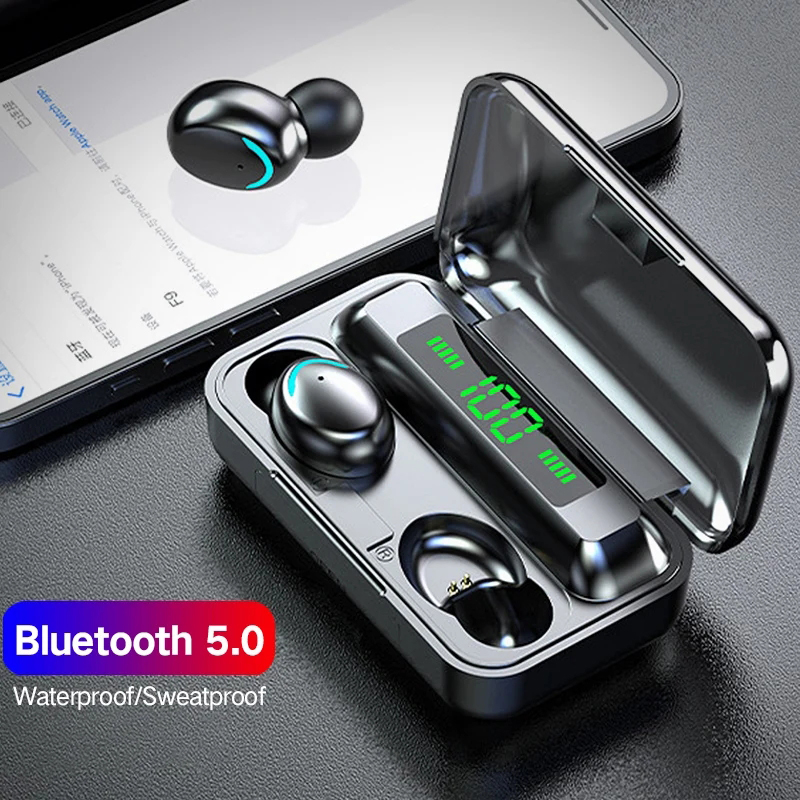 Bluetooth Headset On Ear - Auriculares inalámbricos F9 TWS Bluetooth 5,0,
