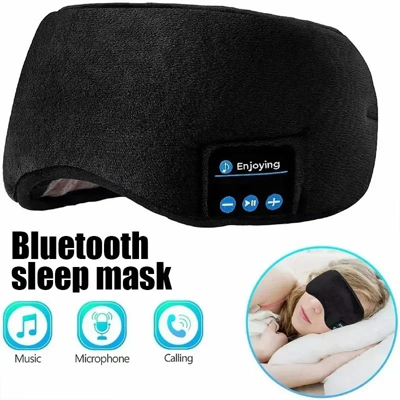 Bluetooth Headset On Ear - Antifaz 3D con Auriculares Bluetooth, Música,