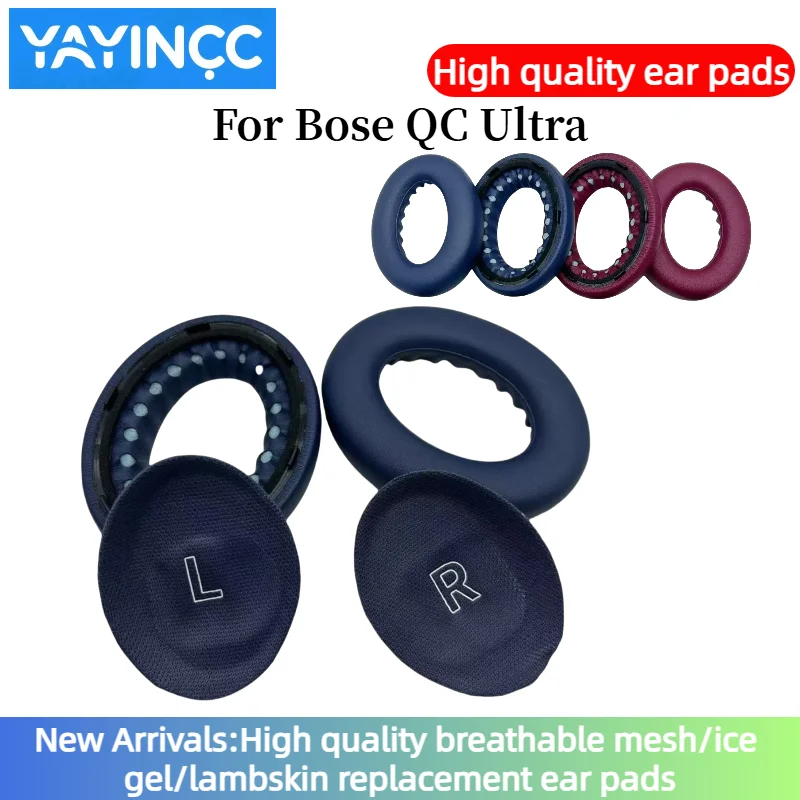 Bose Headphone Qc Ultra - Almohadillas de repuesto YAYINCC de piel
