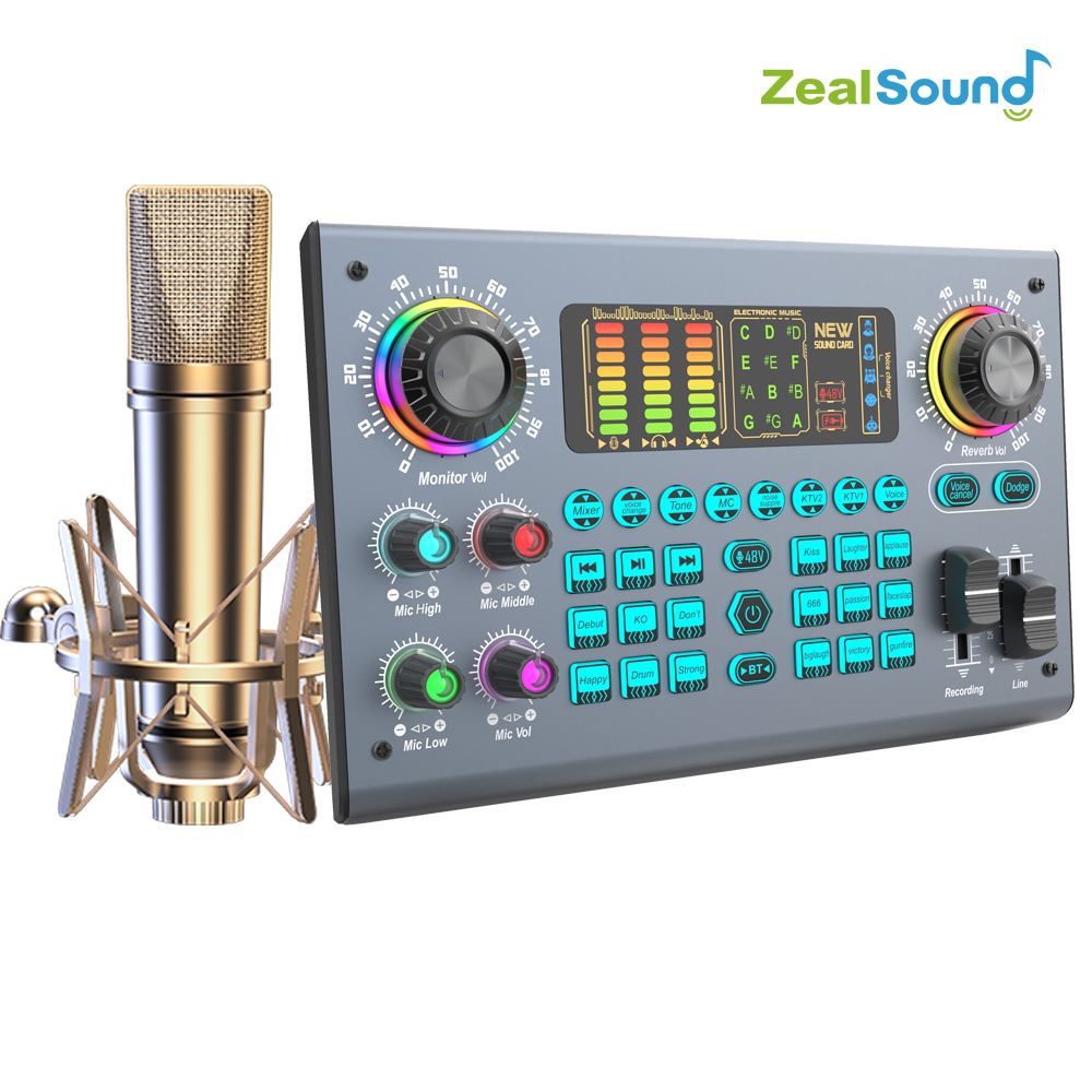 Shure Mic Sm58 - Zealsound-Paquete de equipo de tarjeta de