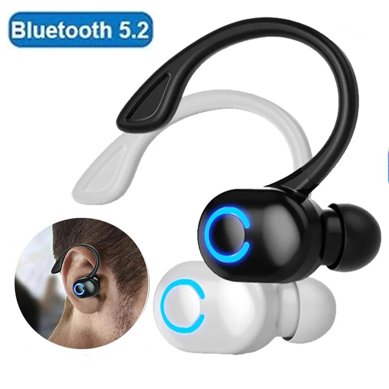 Bluetooth Headset On Ear - Auriculares inalámbricos Bluetooth 5,2, tapones para