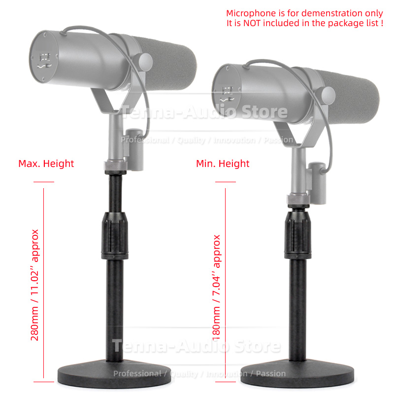 Soporte para micrófono de escr - Shure Mic Sm7B reseña y precio