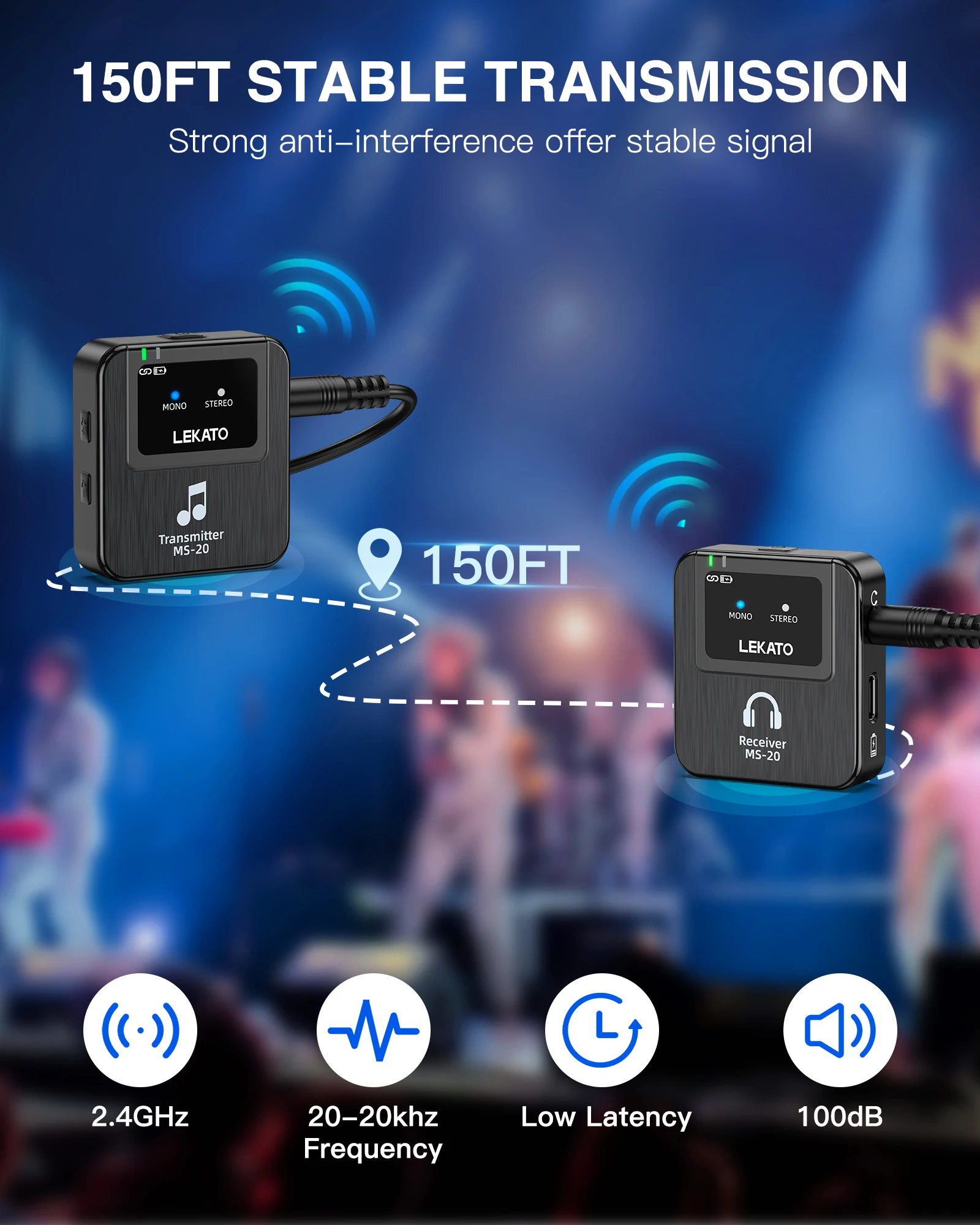 Lekato Monitor intrauditivo in - In Ear Monitor Iem reseña y precio