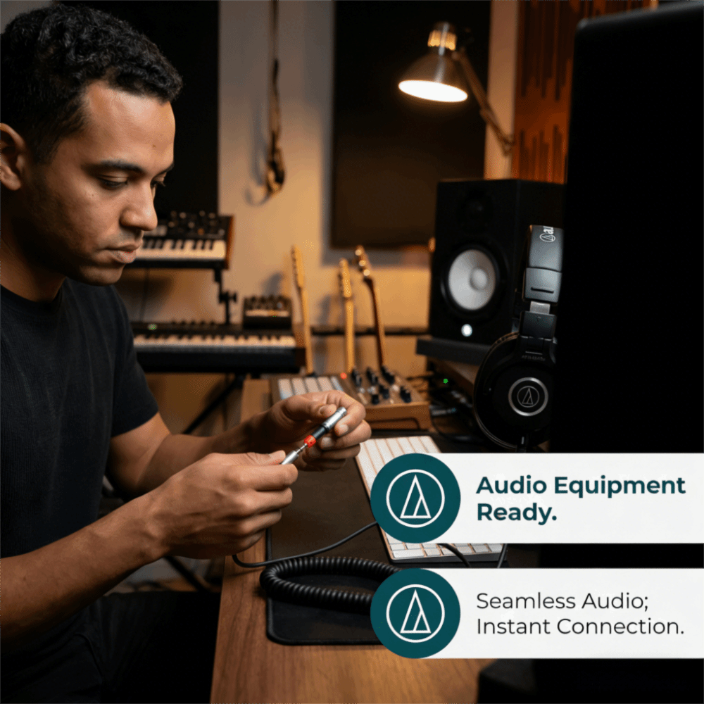 Adaptador de Audio Plug and Pl - Audio Technica Headphone Ath-M50X reseña y precio