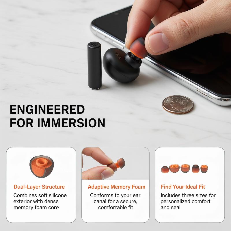 ❤️   2 Fundas de Silicona para - Earphone Foam Tip reseña y precio