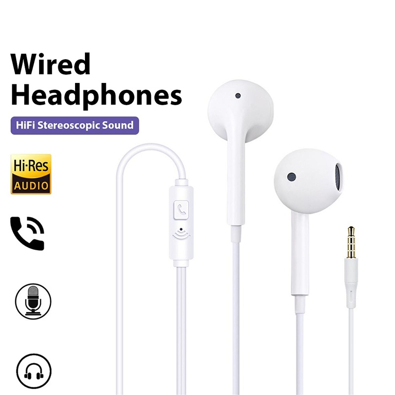 Auriculares intrauditivos con  - Wired Earphone Mic reseña y precio